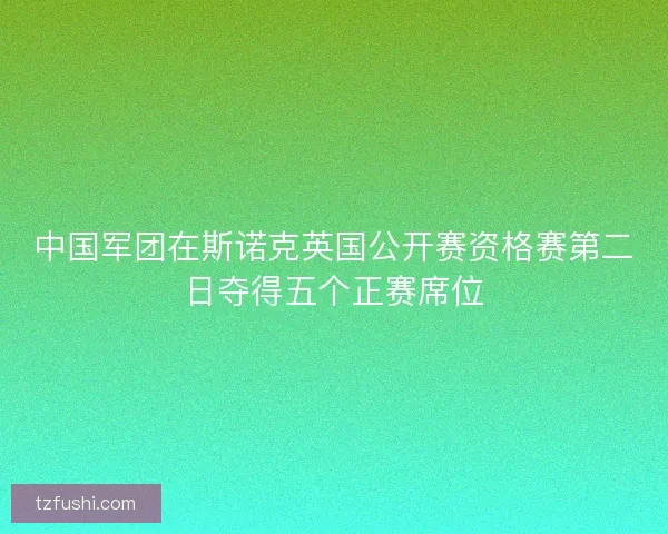 中国军团在斯诺克英国公开赛资格赛第二日夺得五个正赛席位